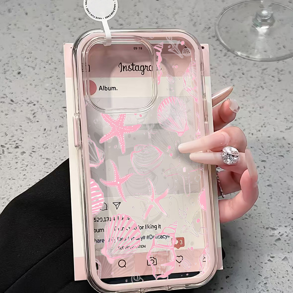Shelly - Letnie różowe etui na telefon z
