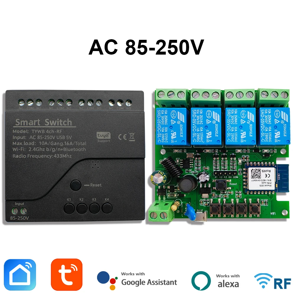 Sonoff Mini R4 - Tuya AC 85-250V 4 kanał Wifi