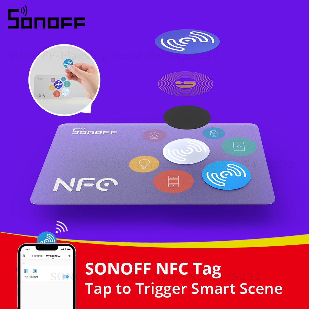 Sonoff - SONOFF NFC Tag Ntag215 Naklejka 13.56MHz