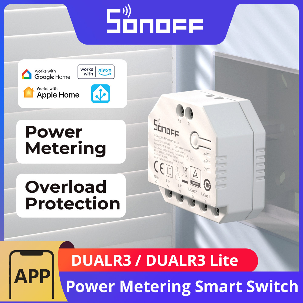 Sonoff Mini R4 - SONOFF DUALR3 / DUALR3 Lite 2-kanałowy