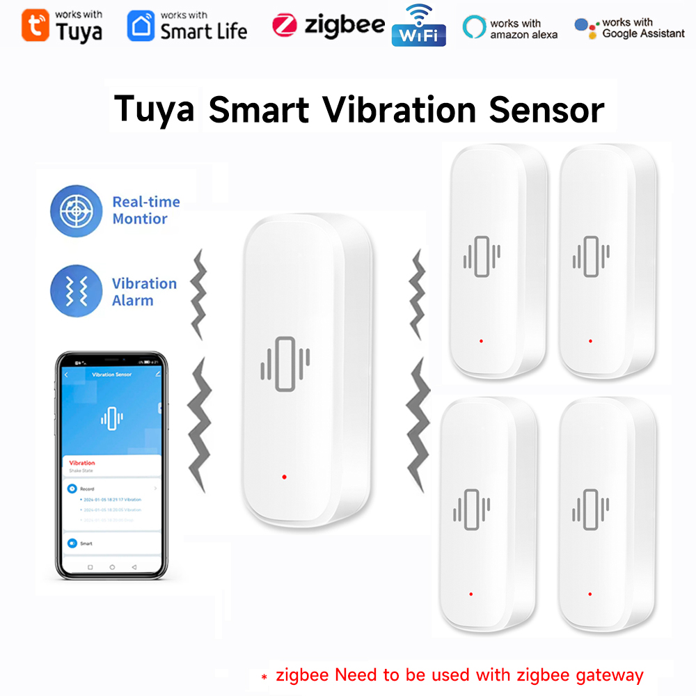 Czujnik wibracji Tuya WiFi Zig – Home Assistant Tuya recenzja i cena