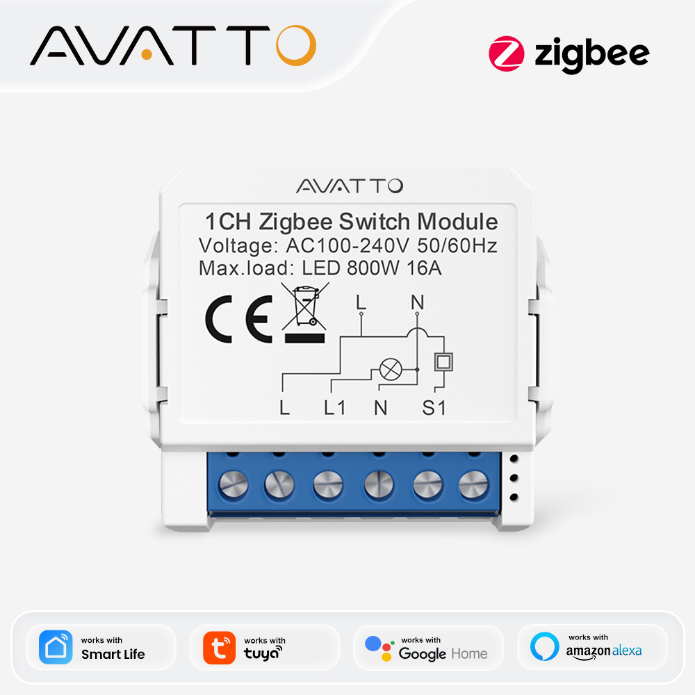 AVATTO ZigBee Tuya 1/2/3/4-kan – Tuya 4 Channel recenzja i cena
