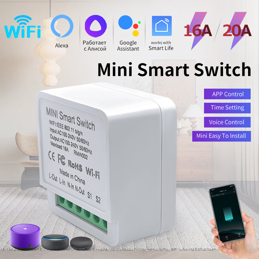 16A/20A WiFi Mini Smart Switch – Sonoff Mini R4 recenzja i cena